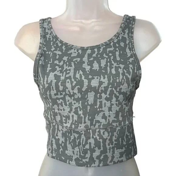 Lululemon Power Pivot Gray Camo Tank Top - Picture 3 of 10